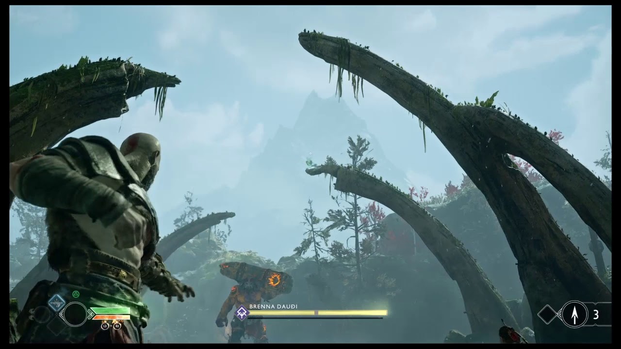God of War 2018 Corvos Região Vale do Rio 