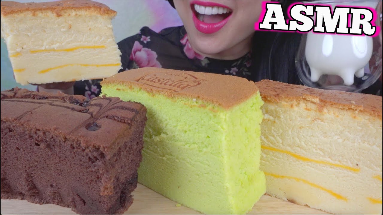 ASMR SOFT SQUISHY CAKE (RELAXING EATING SOUNDS) NO TALKING | SAS-ASMR