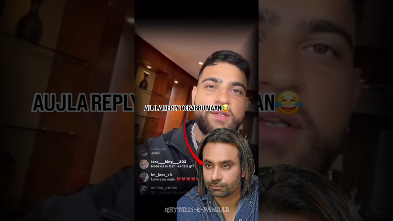karan aujla reply to babbu maan😂 #funny #punjabisinger #duet #punjabimusic #karanaujla #babbumaan
