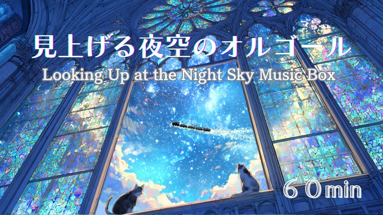 夜の読書用BGM｜星空オルゴールで集中｜Relaxing Music Box【60min】