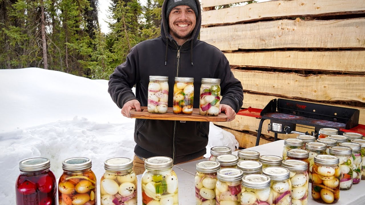 Pickling 350 Eggs | Preserving Food for Winter in Alaska
