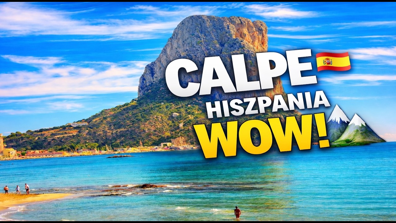 Calpe 🇪🇸 Ta skała robi ogromne wrażenie! Pe&ntilde;&oacute;n de Ifach i nocny Benidorm