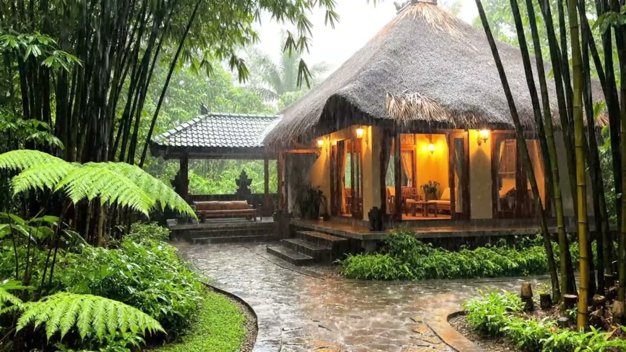 Bali Tropical Rain ASMR Sounds For Deep Sleep Therapy 💧 BaliRain