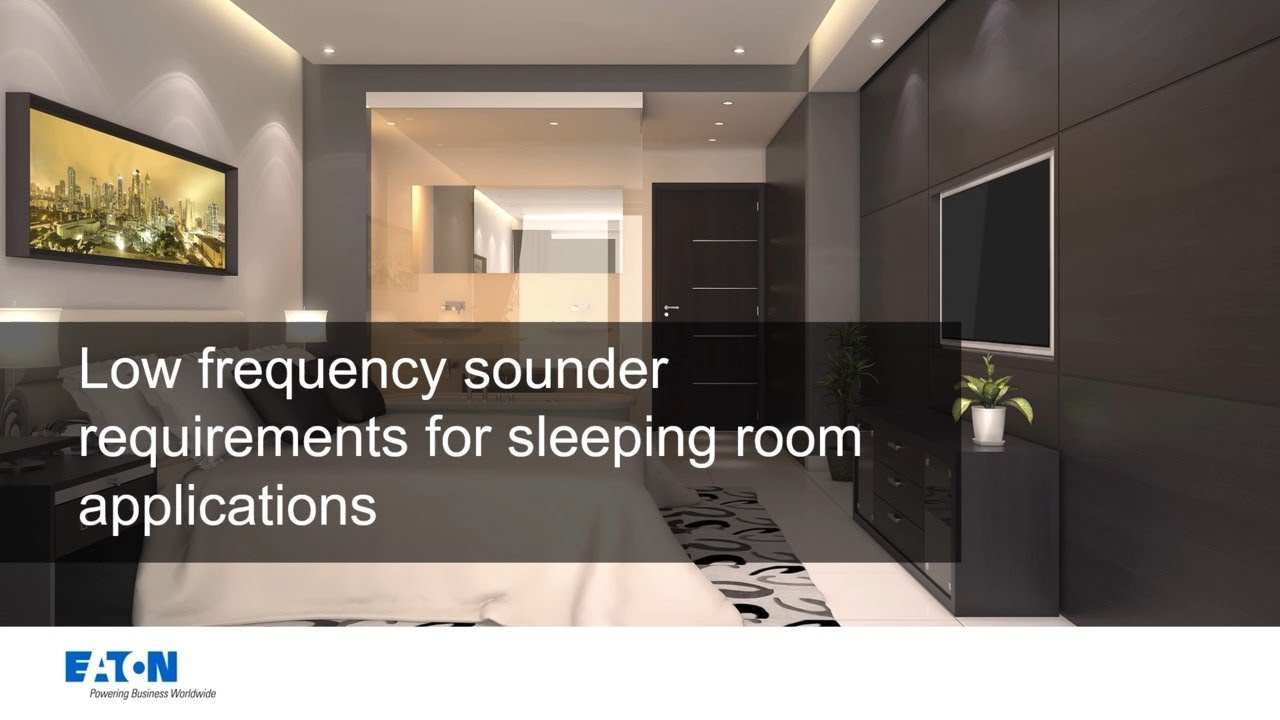 Low frequency sounder requirements for sleeping room applications