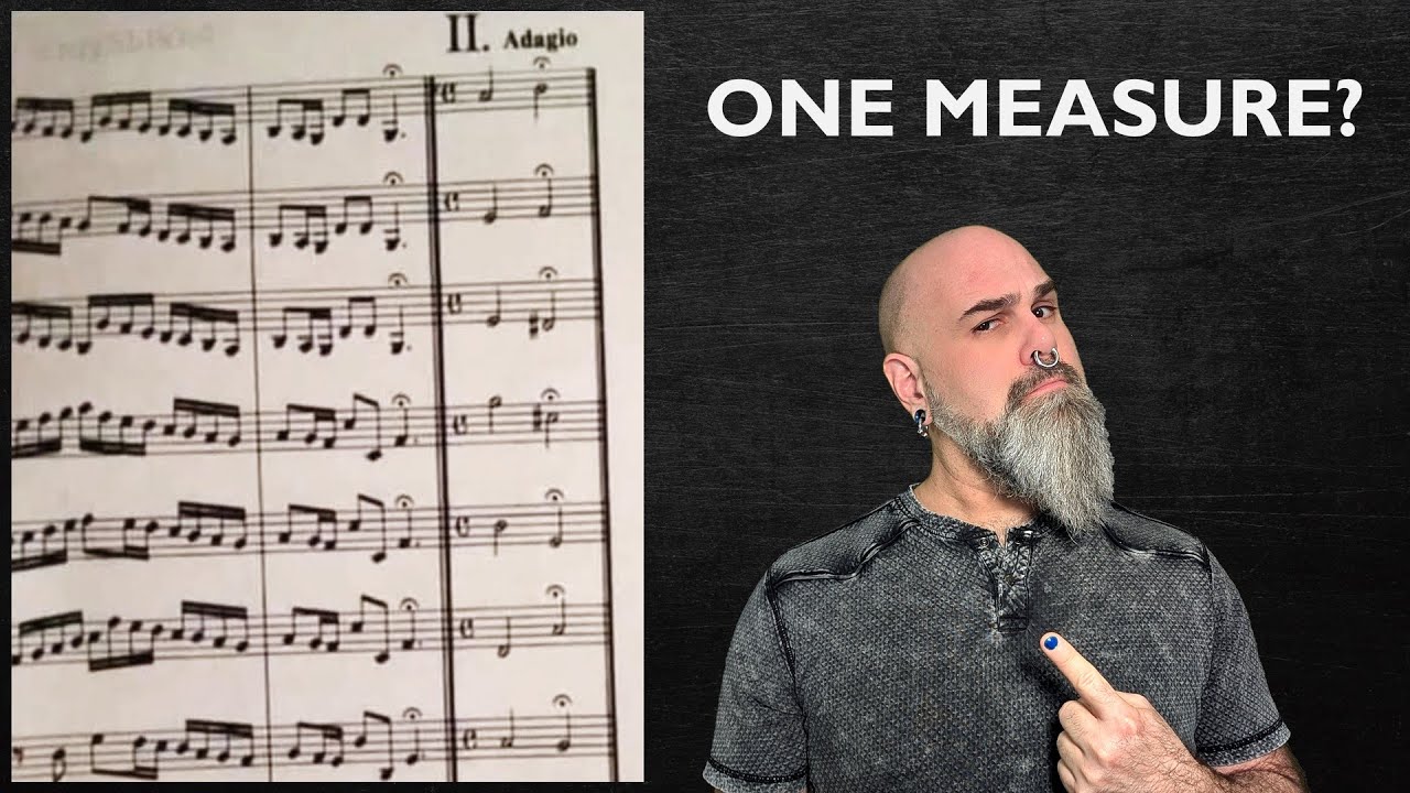 Why Bach Wrote a One Measure Movement