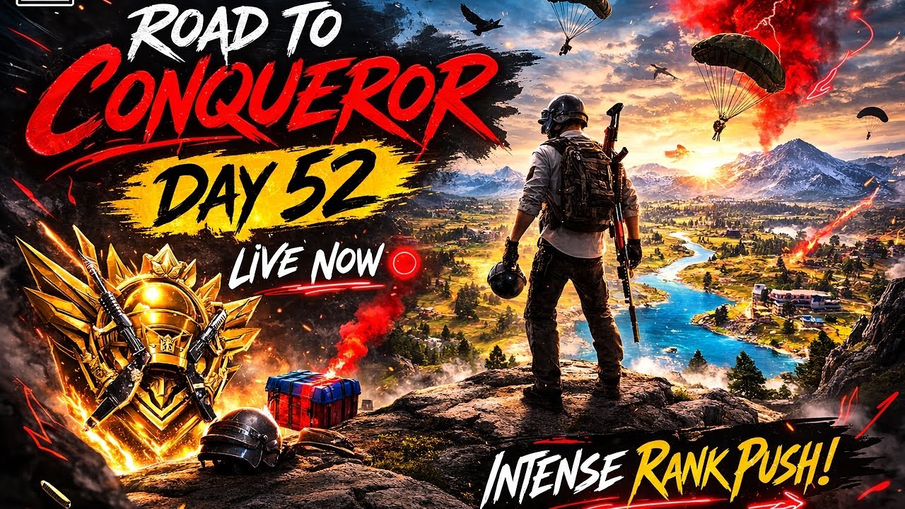 BGMI LIVE 🔴 Day 52 | Can We Reach Conqueror Today? 😈 #RoadToConqueror #BGMI