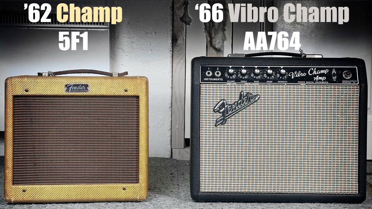 What everyone actually recorded with - TWEED Champ vs BLACKFACE Vibro Champ