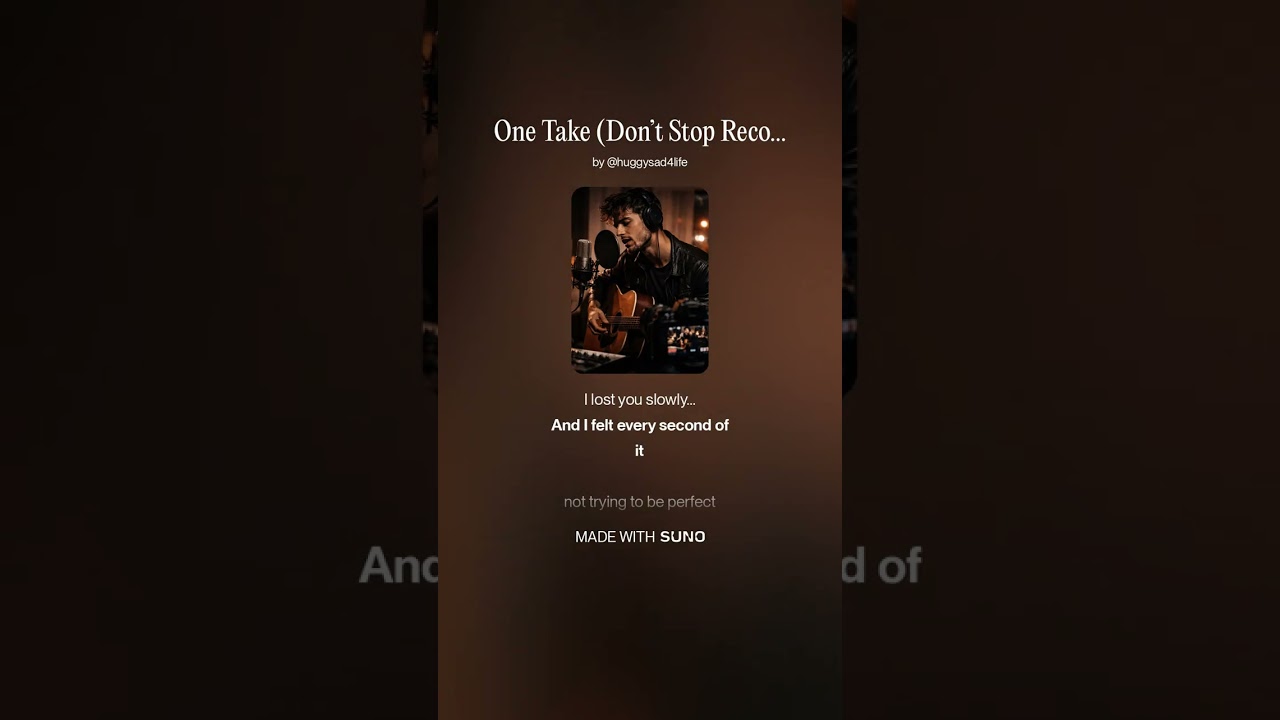 One Take Don’t Stop Recording