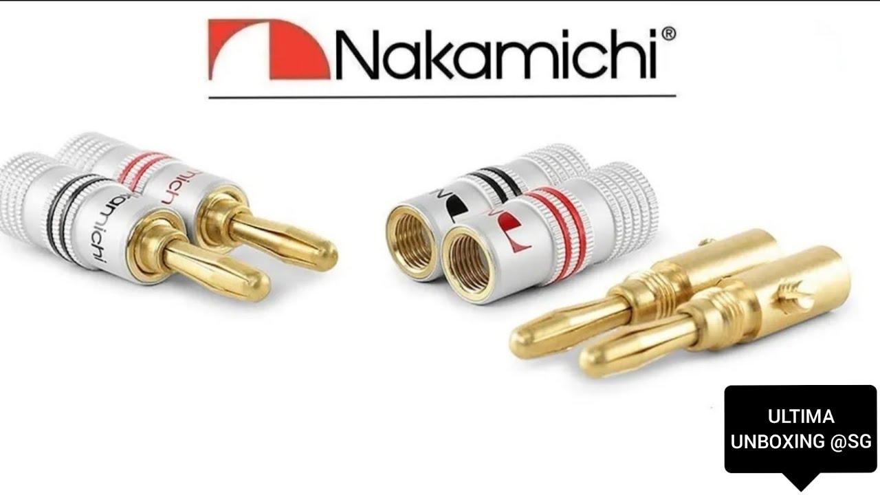 Nakamichi Audio Connector Plugs Unboxing