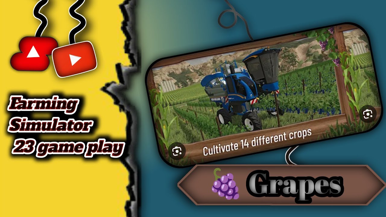Farming Simulator Mobile Grapes Farming 🍇 | Hindi Gameplay.