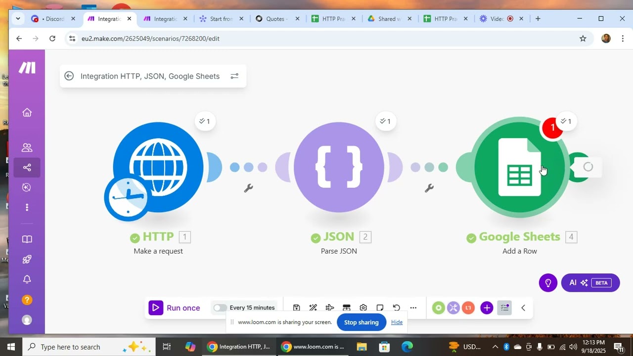 No code Low code Automation Project | Using HTTP, JSON & Google Sheets @tamaraebideborahengbi9453 