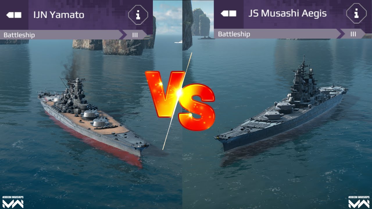 JS Musashi Powerful Than  IJN Yamato ?? - Modern warships