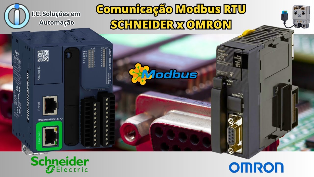 Comunicação Modbus RTU Schneider x Omron