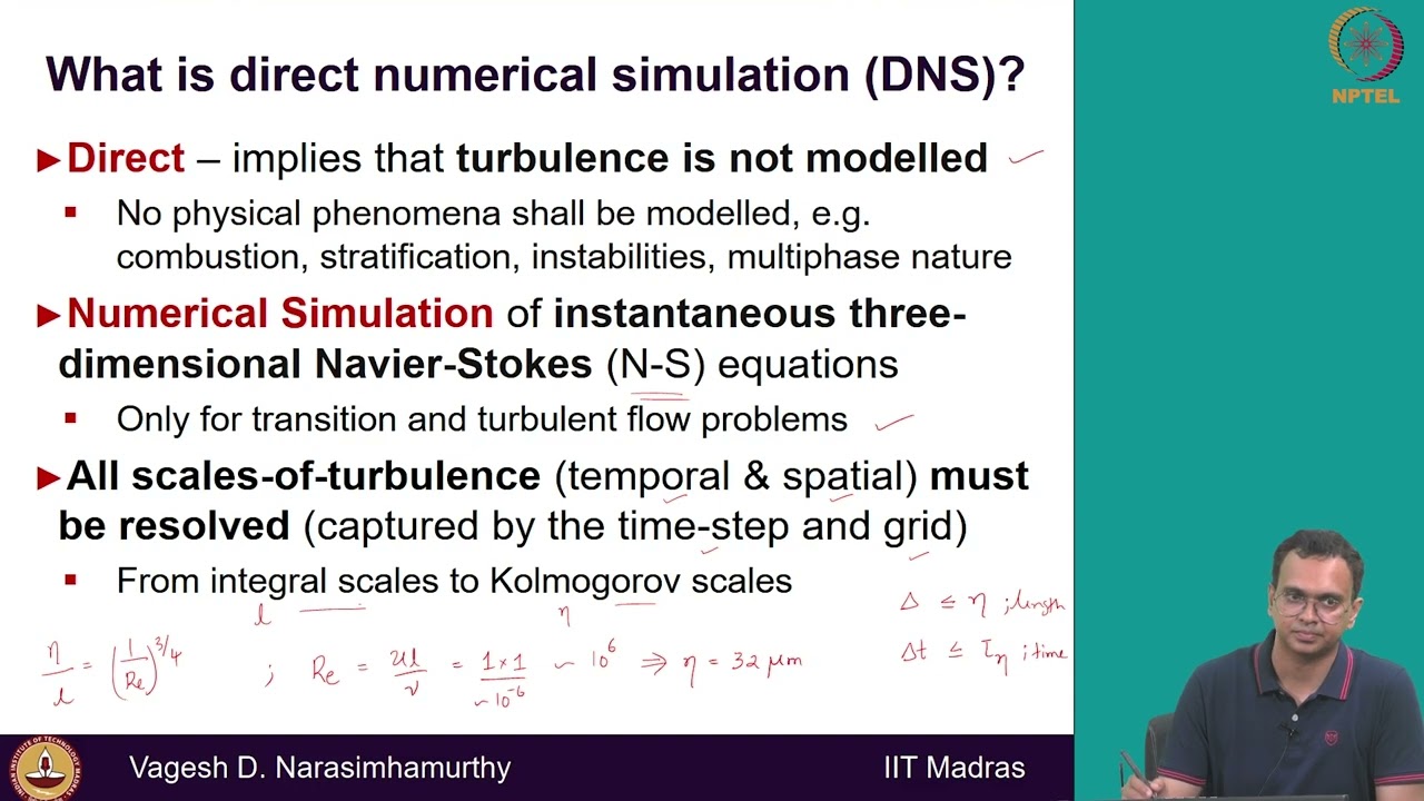 62. Introduction to Direct Numerical Simulations (DNS) - I