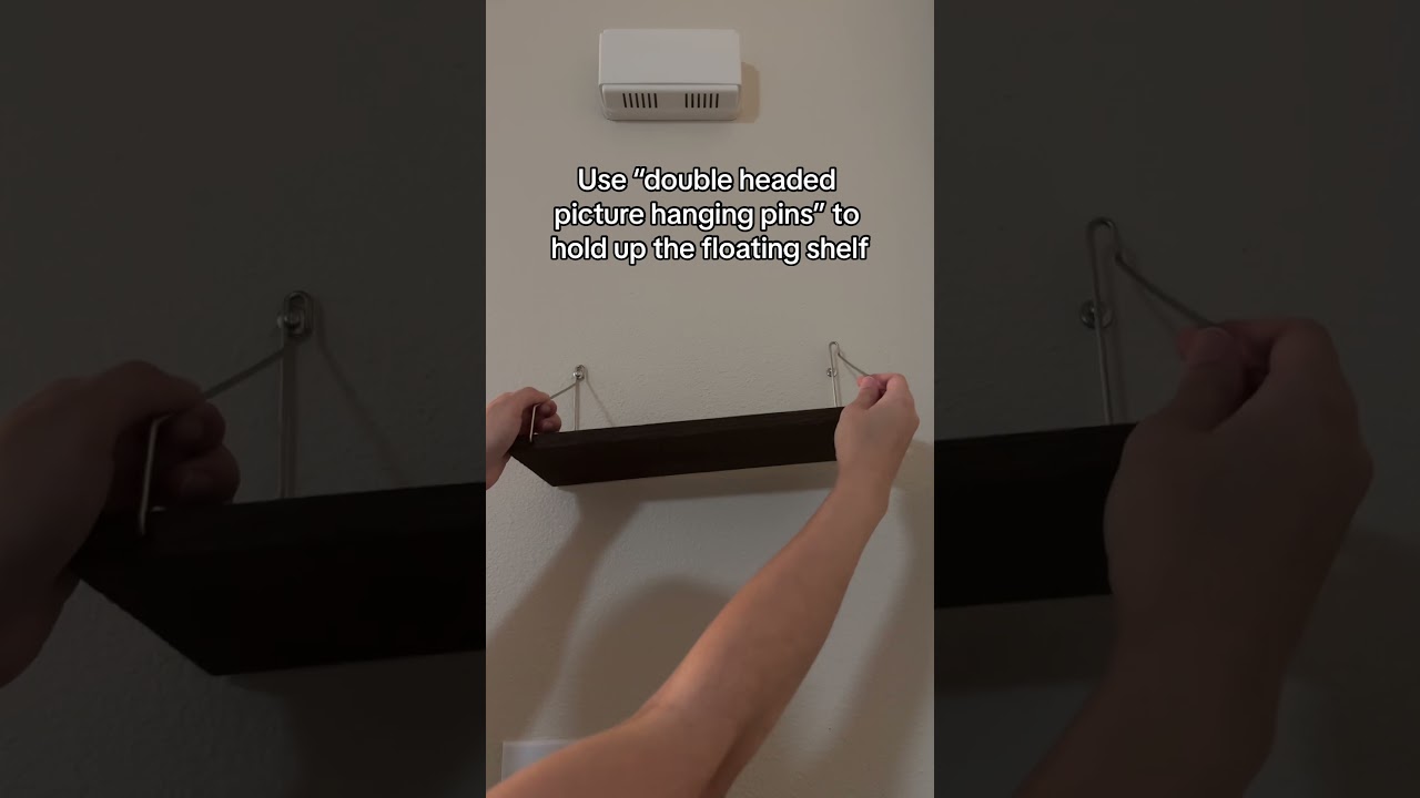 My favorite apartment hack 🪴✨ #renter #renterhack #homehacks #apartment #floatingshelves
