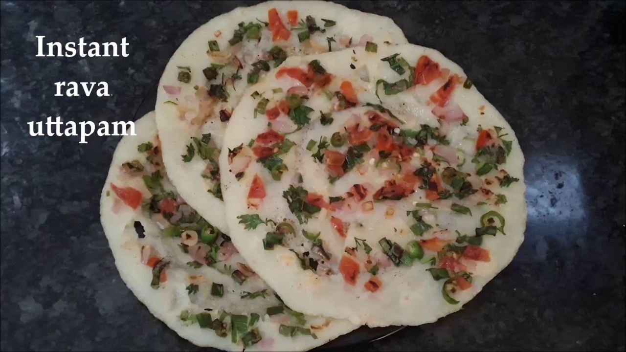 Instant Rava Uttappa | Instant sooji Uttapam Recipe | Breakfast Recipe
