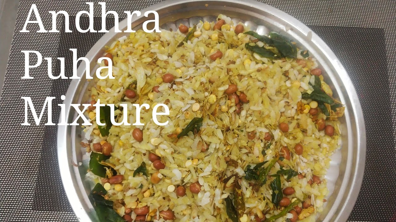 Aval mixture without deep frying in oil // Andhra Puha mixture in tamil ## Aval mixture