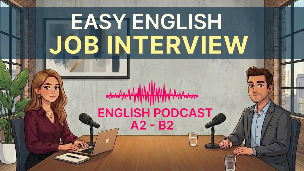 English Job Interview Example | A2 - B2 English Podcast for Work and Business