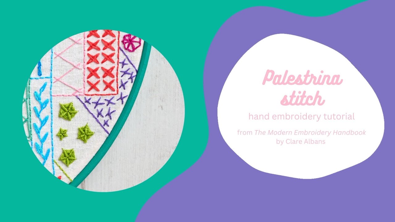 Palestrina stitch - The Modern Embroidery Handbook