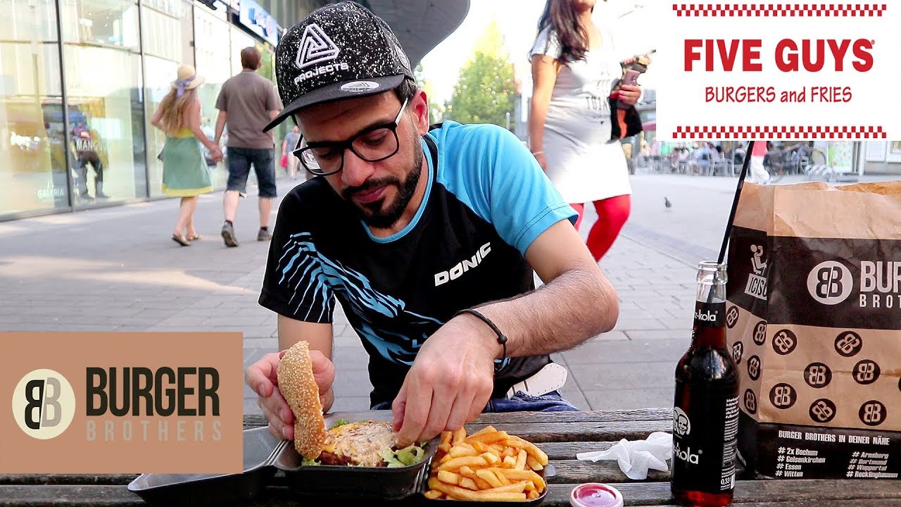 مقارنة مطاعم - فايف غايز الأمريكي ضد برغر برذرز الألماني Five Guys VS Burger Brothers