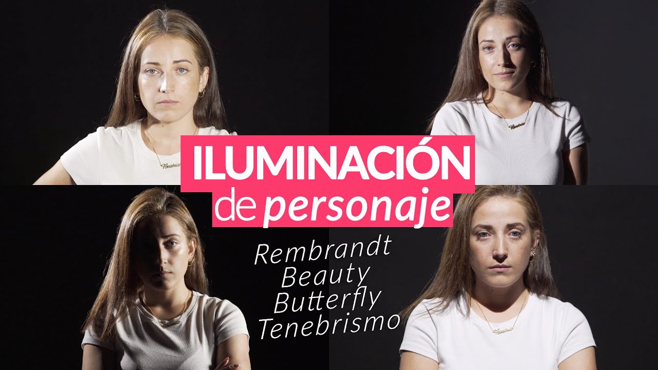 Cómo ILUMINAR personajes o ACTORES en una ESCENA 💡 Rembrandt, Beauty, Butterfly, Tenebrismo