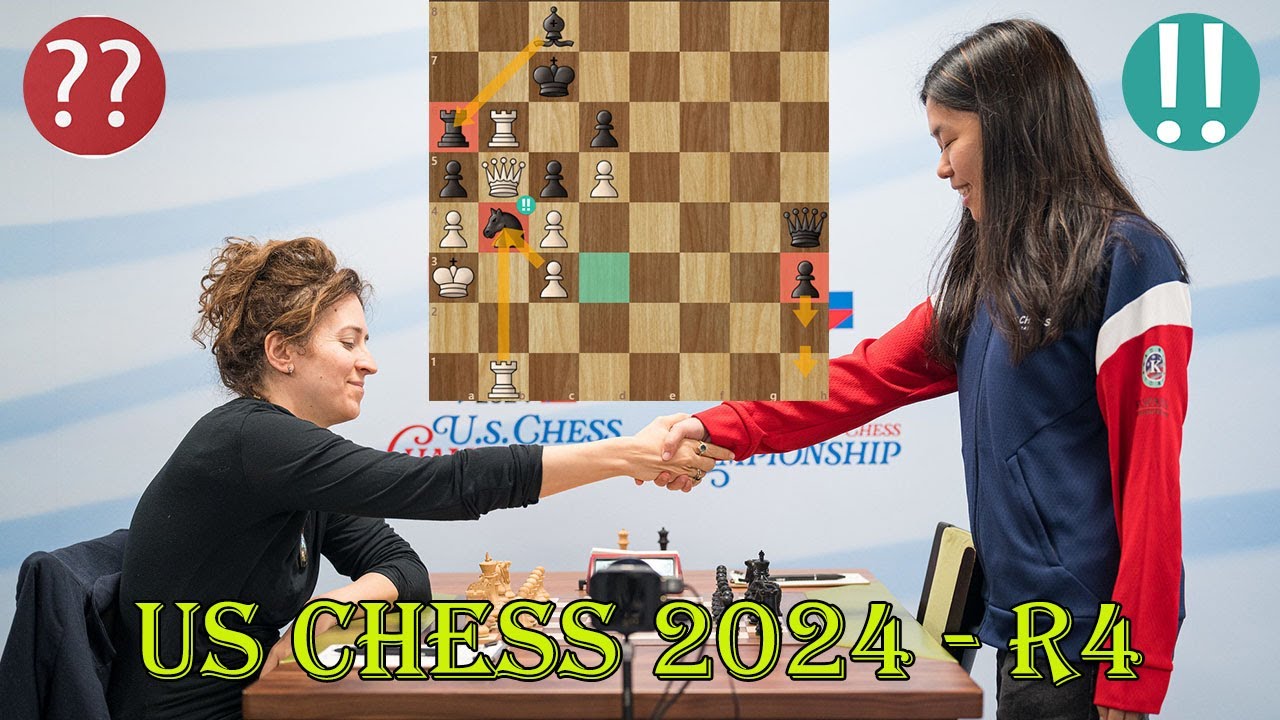 3 BRILLIANT!! Irina Krush (2388) vs Carissa Yip (2418) || U.S. Chess Championships 2024 - R4