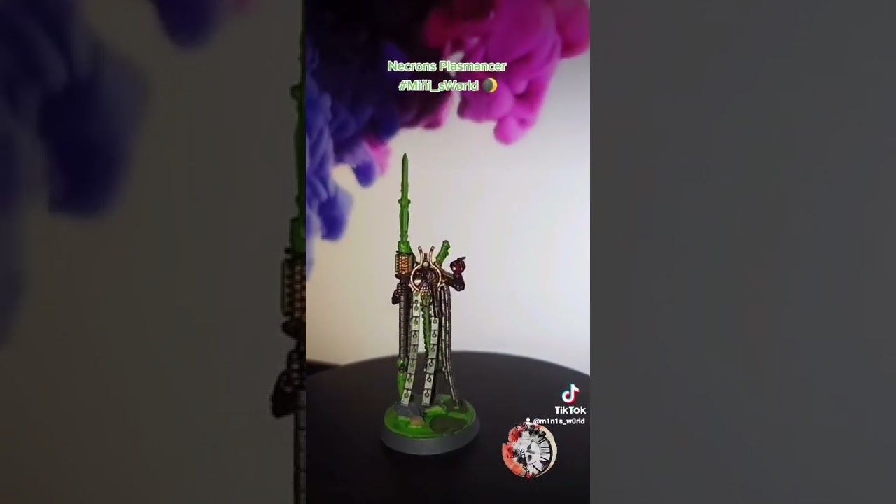 Necrons Plasmancer | Miňi_sW&oslash;rld 🌒 #paintingwarhammer #warhammer #warhammer40k #warhammercommunity