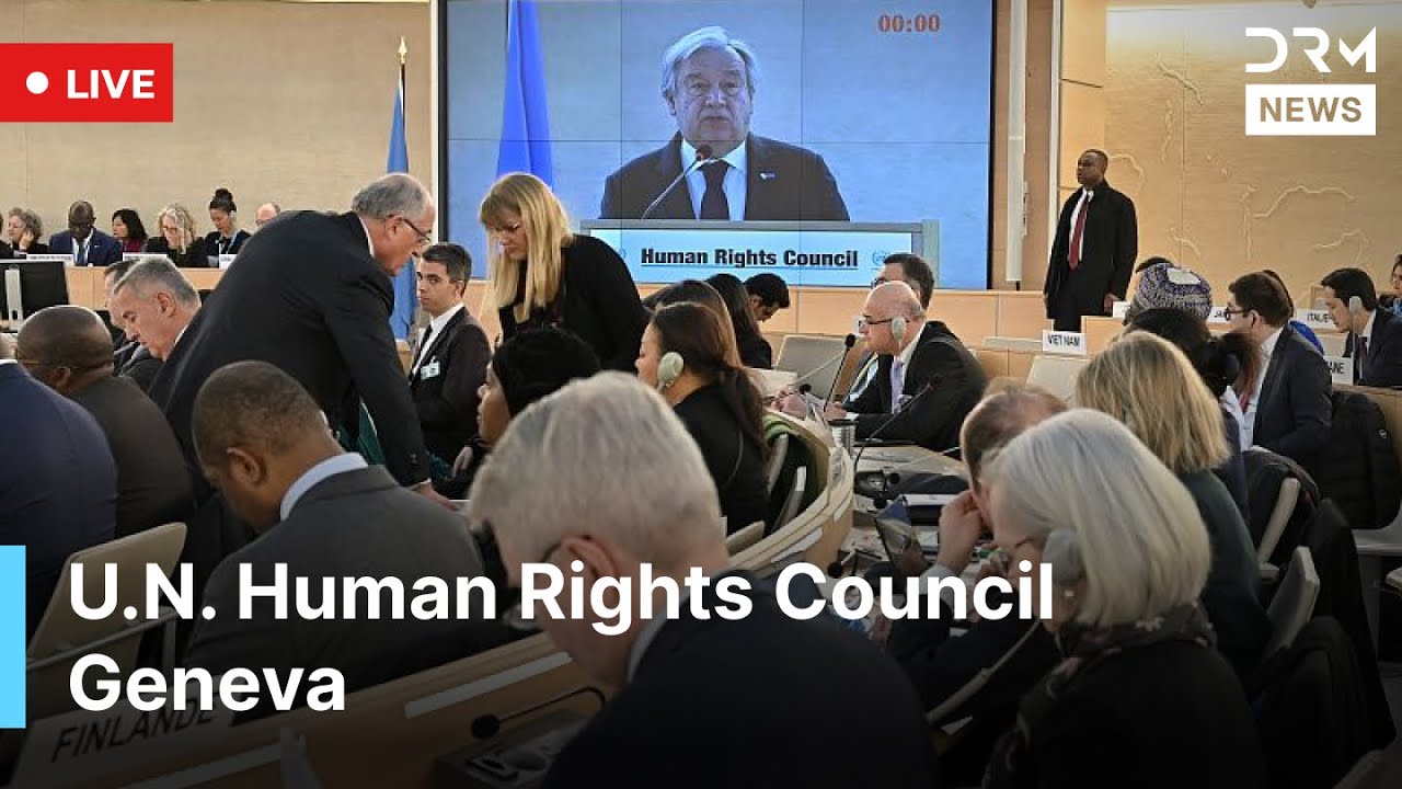 LIVE: U.N. Human Rights Council Meeting Starts in Geneva | AC1G
