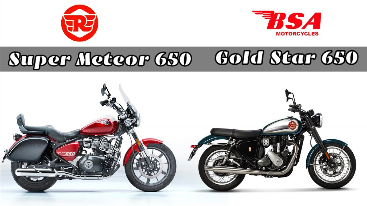 Royal Enfield Super Meteor 650⚡ vs BSA Gold star 650⚡ | Full Comparison | Cruiser Bikes