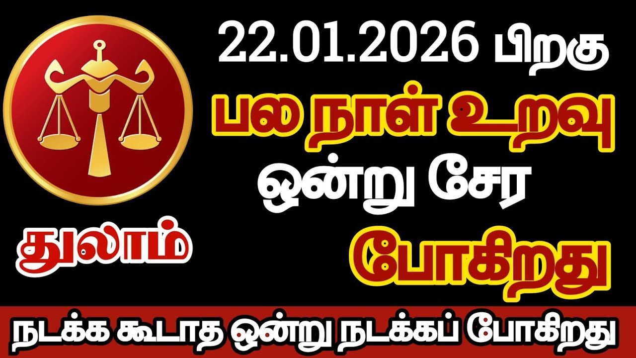 துலாம் - பல நாள் உறவு ஒன்று சேரப்போகிறது/#thulam/#rasipalan 