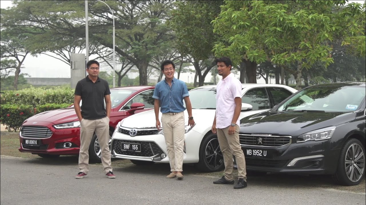 DRIVEN 2015 #3: Toyota Camry Hybrid vs Ford Mondeo vs Peugeot 508 GT