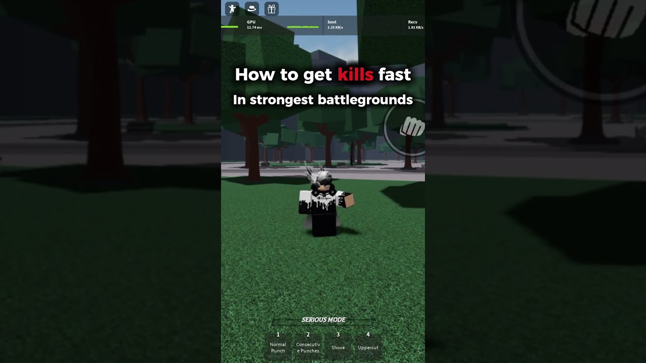 How to get kills fast in strongest battlegrounds. #shorts #roblox #tsbg #strongestbattlegrounds