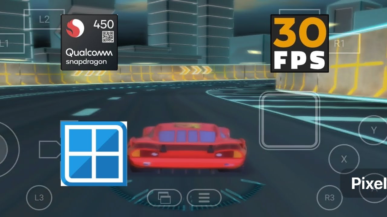 probando cars2 en un gama baja , emulador winlator