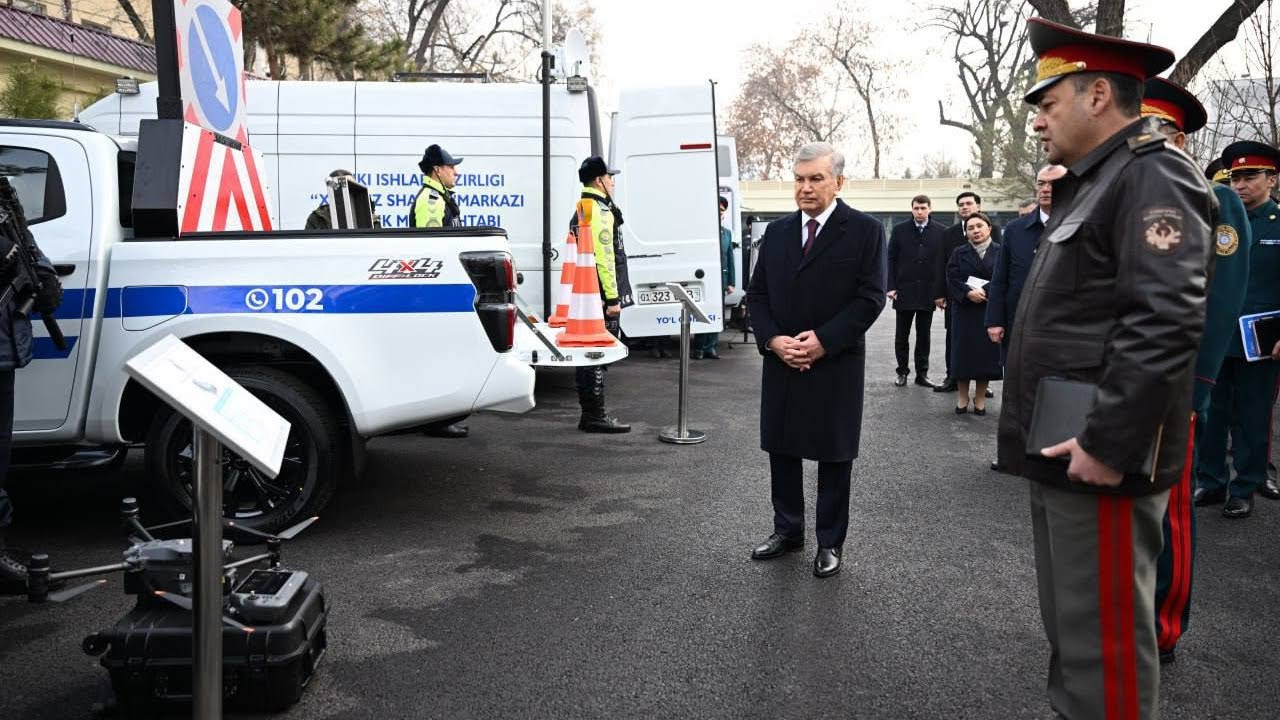Визит Президента Шавката Мирзиёева в Управление охраны при ГУВД города Ташкента I Ахборот 24