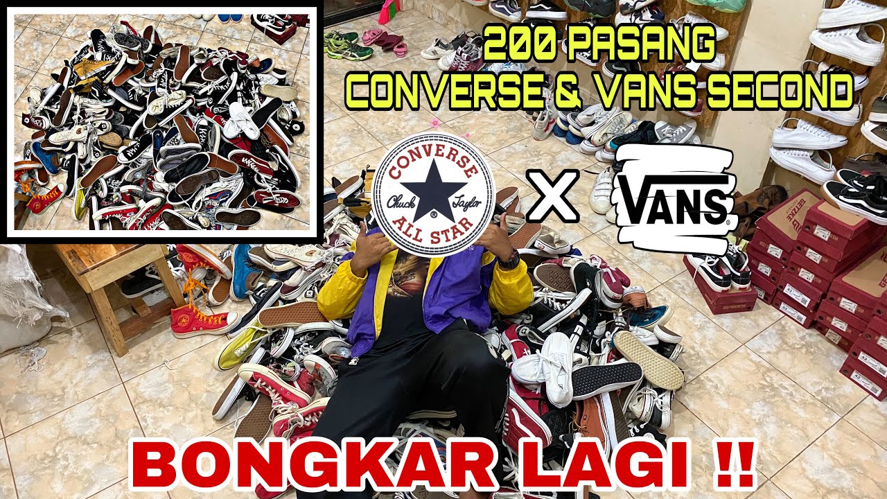 SEPATU CONVERSE & VANS &ldquo;SECOND&rdquo; BERLIMPAH !!