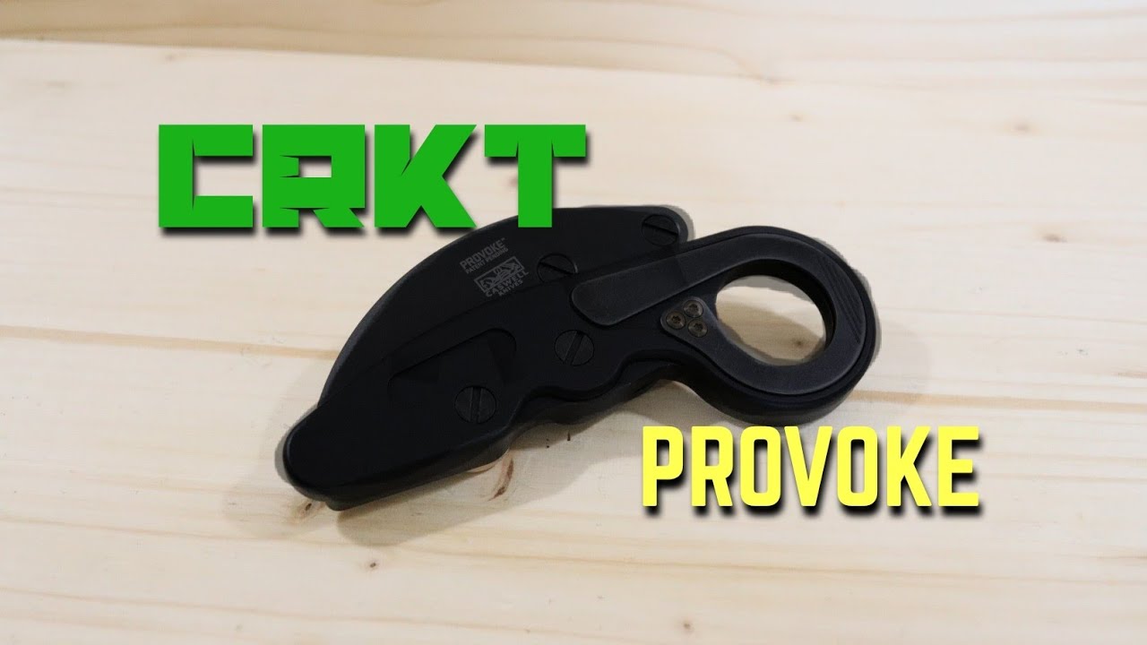 CRKT Provoke/Folding Karambit Pocket Knife W/Custom Brass Touch!!!(Knathan's Knives)