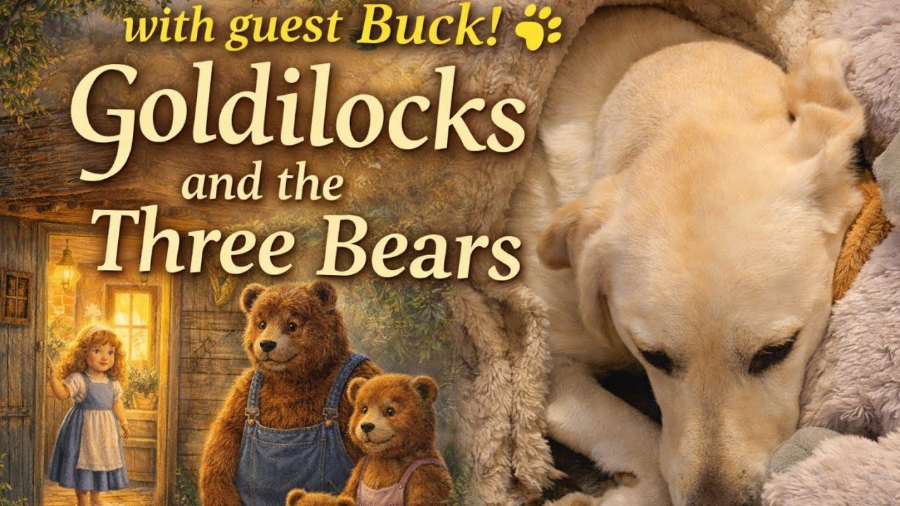 Goldilocks & the 3 Bears 🧸🌙 | Toddler Bedtime Story | Get Sleepy with Grammy, Buck 🐾, Rusty & Ellie