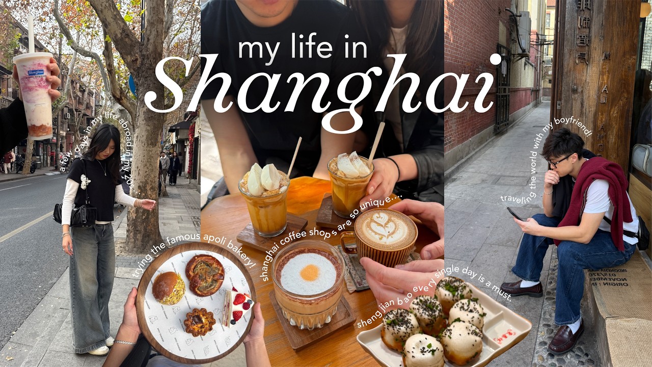 my life in shanghai 🍵🎍| chinese caf&eacute; crawl (o.p.s coffee, apoli), the bund, & nanjing rd shopping!
