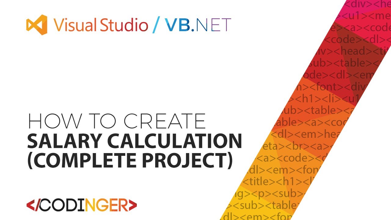 VB.NET - Salary Calculation [Tax, healthcare, Retirement, etc.] (Complete Project)