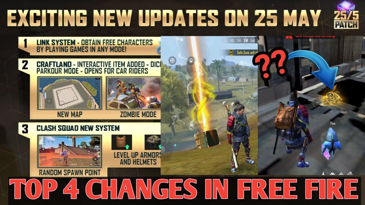 TOP 4 CHANGES IN OB34 UPDATE 🔥🔥|| FREE FIRE || DETTOL FF