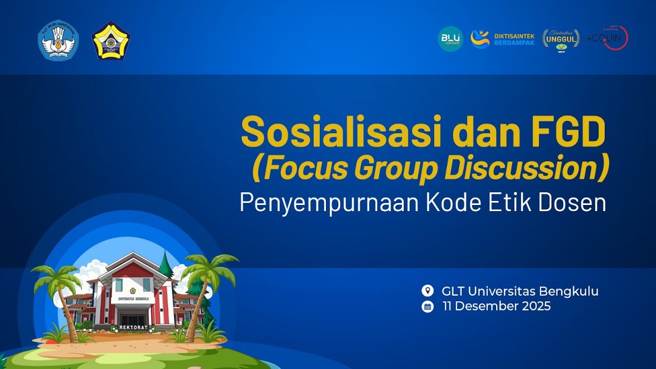 LIVE - SOSIALISASI DAN FGD | PENYEMPURNAAN KODE ETIK DOSEN