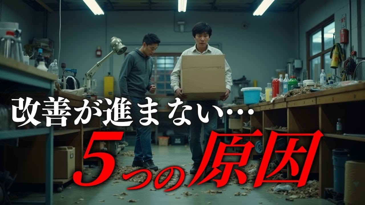 なぜ改善が進まない？現場でよくある「5つの原因」と対処法【現場カイゼン】