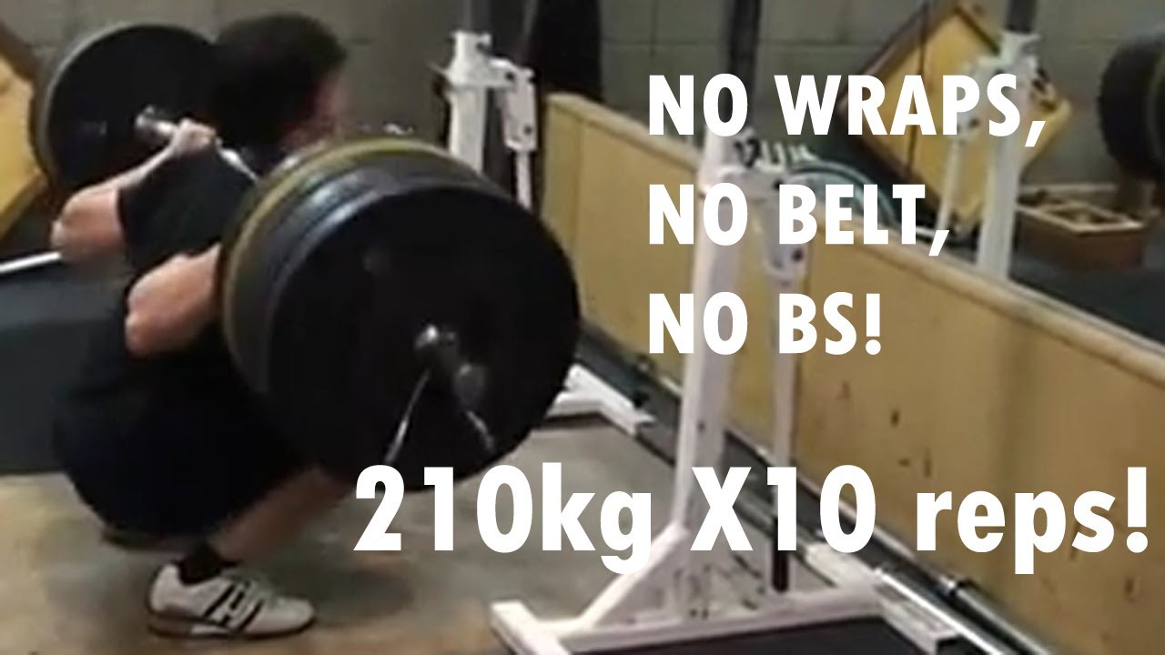 210KG X10 ATG Squat @88KG