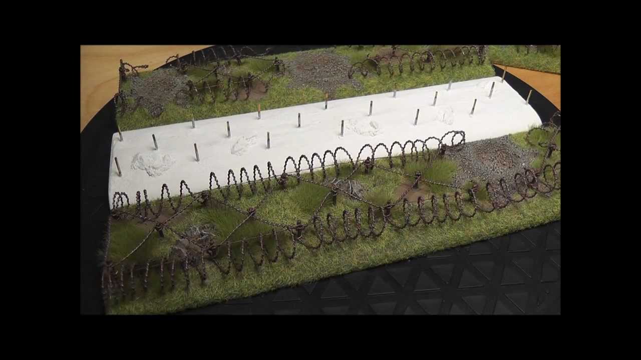 James' Resins 15mm resin bocage, minefields and barbed wire entanglements