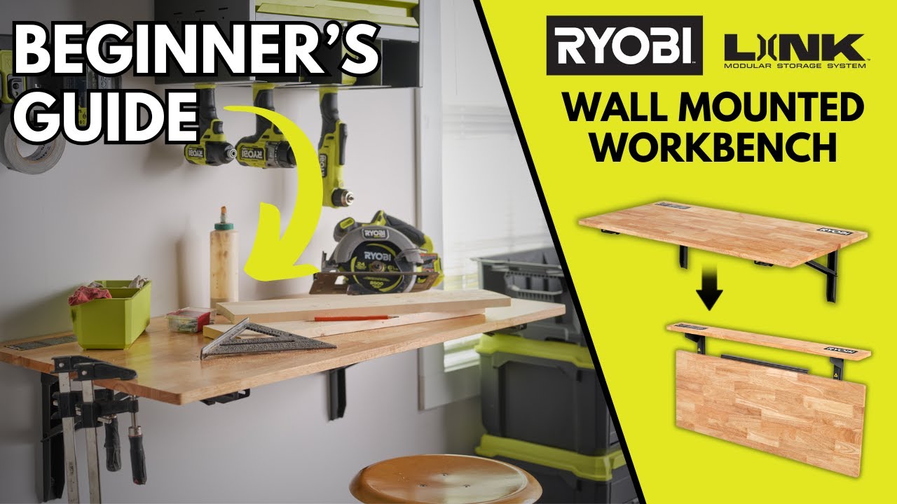 How to Install the RYOBI Wall Mounted Stowaway Workbench
