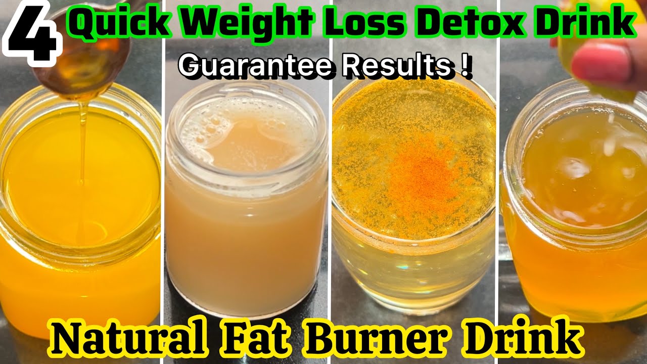 4 Detox Drinks for Weight Loss | Fat Burning Drink | Weight Loss Drinks | Natural Fat Burner Drinks