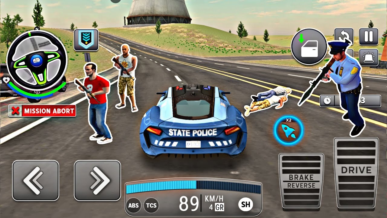 Open World Police Chase | 3D Driving Simulator Police Car Simulator Gameplay | Real Chase Mission