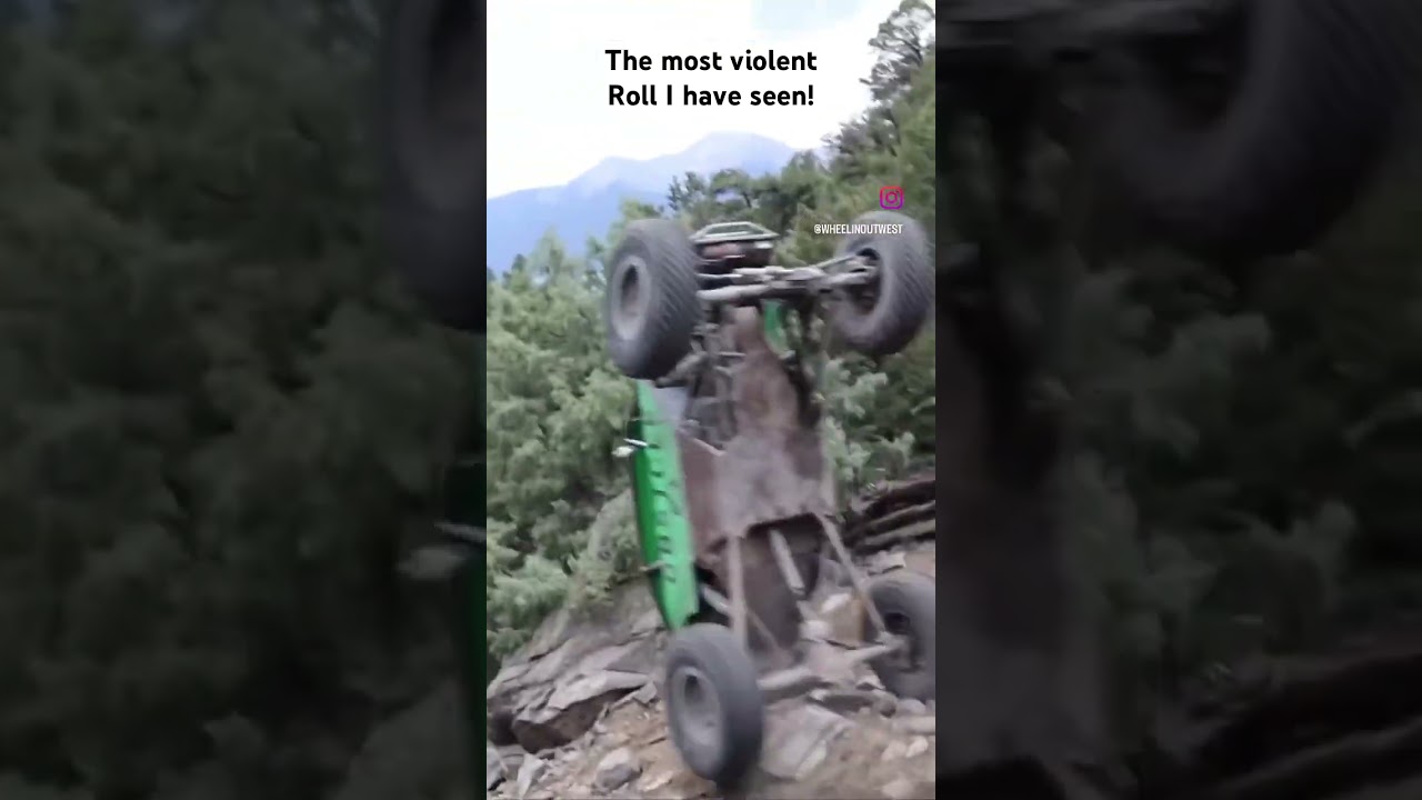 The craziest roll I have seen!😮 #rockcrawler #rockcrawling #offroad