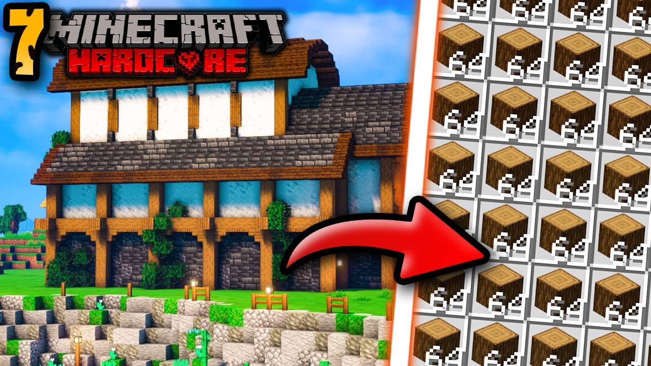 Am Construit o Ferma de Lemn Infinit In Minecraft Hardcore