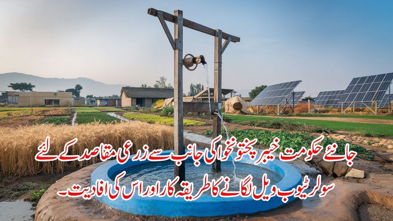 Solar Tubewell installation by Govt of KP and its efficacy